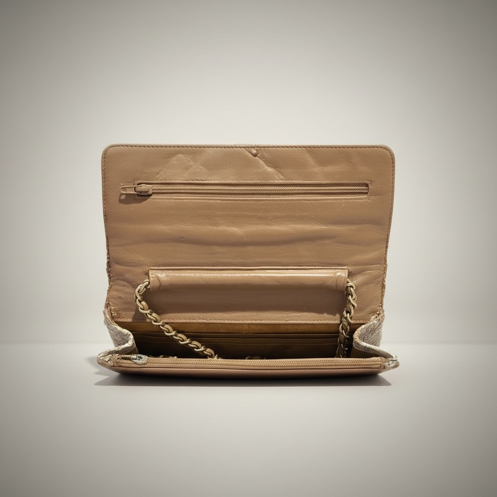 Chanel Exotic Flap | CUSTOM | Vintage Chanel | Neutral Snake - Picture 4 of 7
